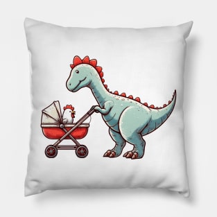 Dinosaur and Its Baby Pillow