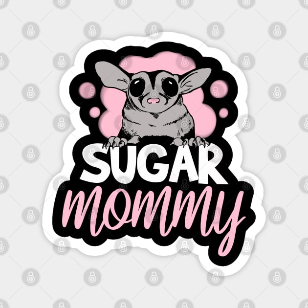 Womens Sugar Glider Gift Product Girls Funny Sugar Gliders Design Magnet by Linco