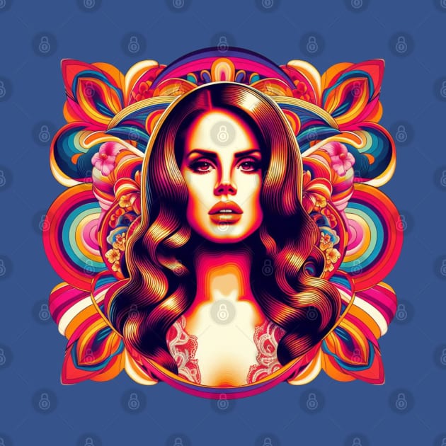 Lana Del Rey - 1960s inspired portrait by Tiger Mountain Design Co.