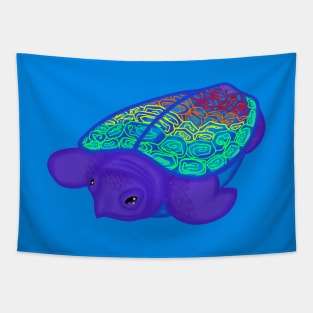 Proud Baby Turtle Tapestry