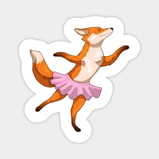 Fox Ballerina Ballet Dance Magnet