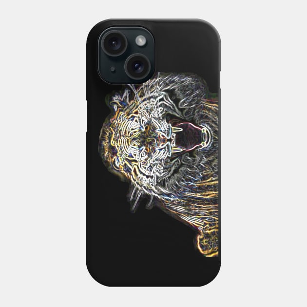 Tiger Electric Silhouette 01 Phone Case by Korvus78