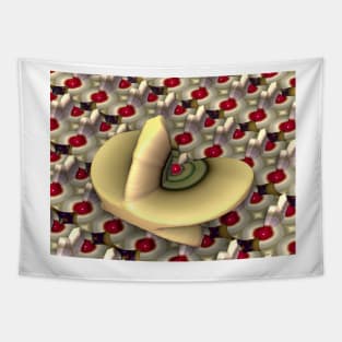 Fractal Food: Key Lime Pie and Cherries Jubilee Tapestry