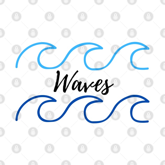 BLUE WATER WAVES ILLUSTRATION by Artistic_st