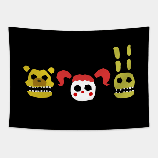 3 Creepy Freddy inspired Characters Tapestry