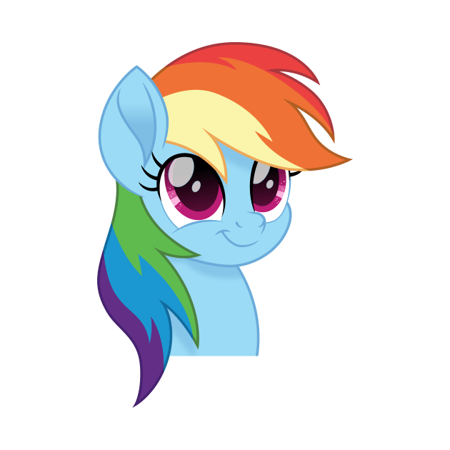 Rainbow Dash portrait by CloudyGlow