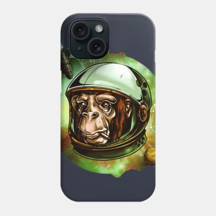 The Monkey in Space. For astronaut animal lovers and fun loving fashionistas. Get the space safari look. Phone Case