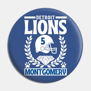 Detroit Lions Montgomery 5 American Football Pin