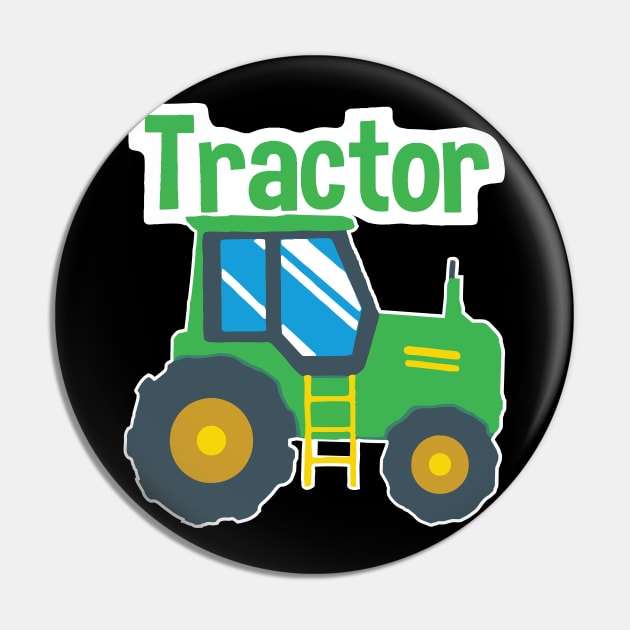 Kids Farm Truck Tractor Pin by cowtown_cowboy