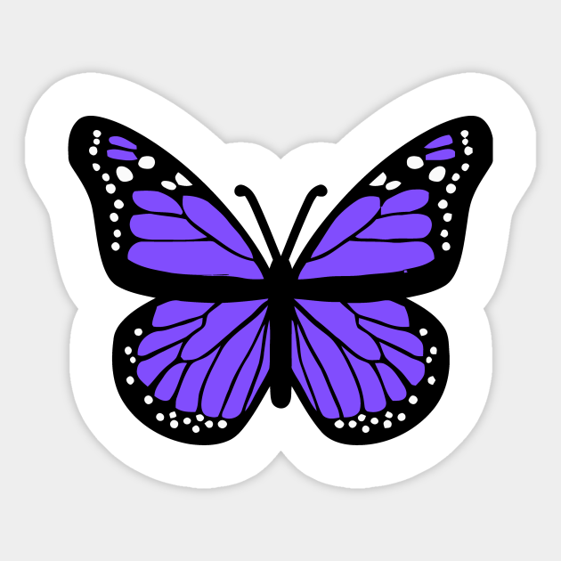 Purple Butterfly Purple Butterfly Autocollant Teepublic Fr