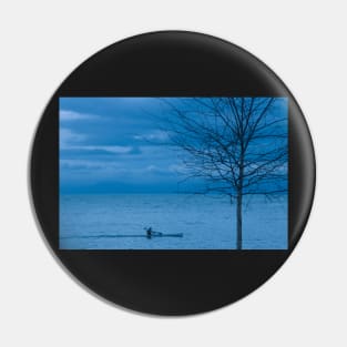 Paddler at Dusk Pin