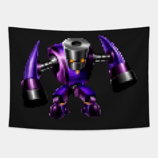 8bit Robot with hammers Tapestry