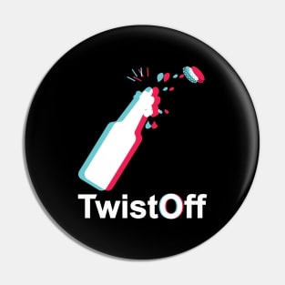 Twist Off Beer White Pin