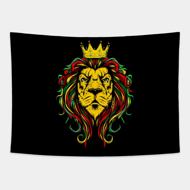 Reggae Rasta Lion Tapestry by Buy Custom Things