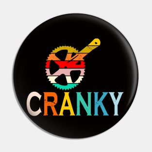 Funny Vintage Cranky Bike Bicycle Rider Cycling Lover Pin