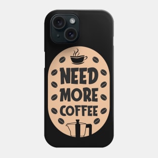 Need more coffee Phone Case