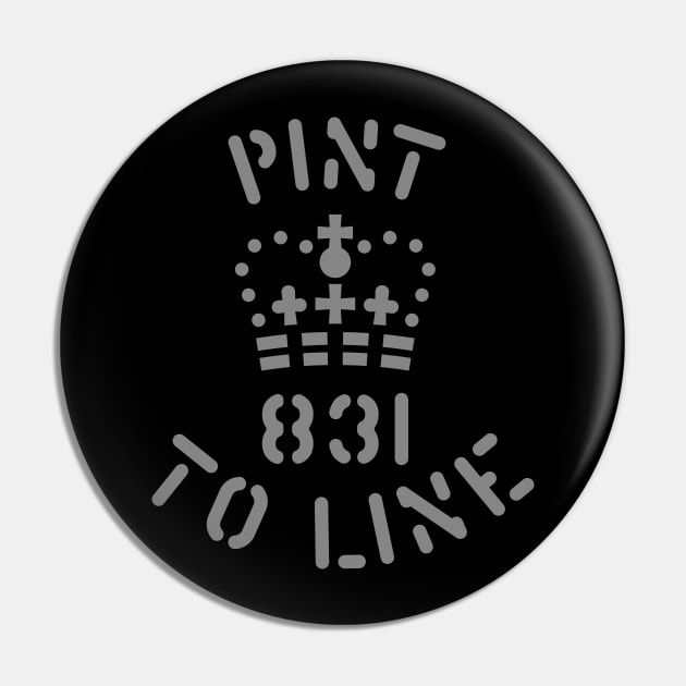 Pint Mark Pin by Ekliptik