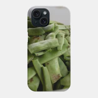 Green beans raw cut Phone Case