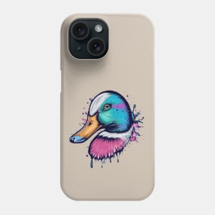 Mallard Duck Splatter Painting Phone Case