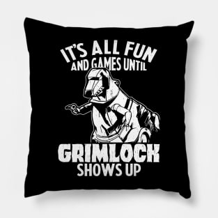 GRIMLOCK : Transformers GEN 1 - fun & games 2.0 Pillow