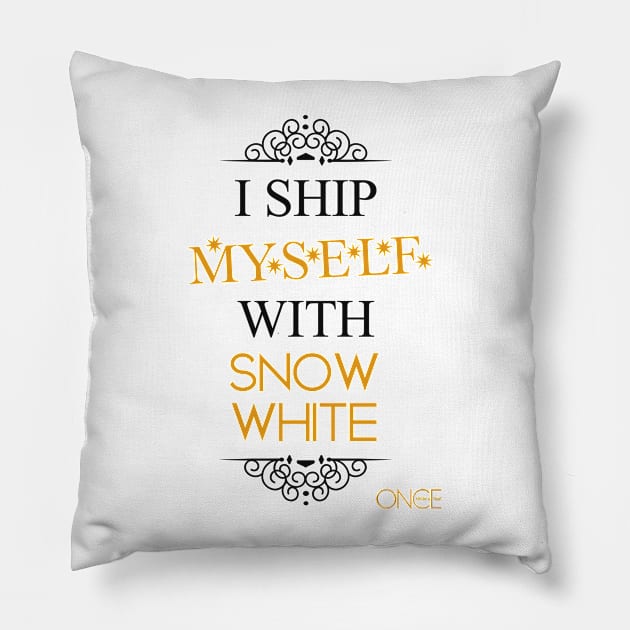 I ship myself with Snow White Pillow by AllieConfyArt