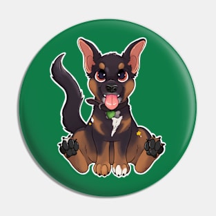 Tama the German Shepherd Pin