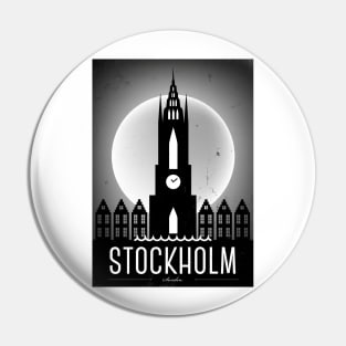 Stockholm Poster Design Pin