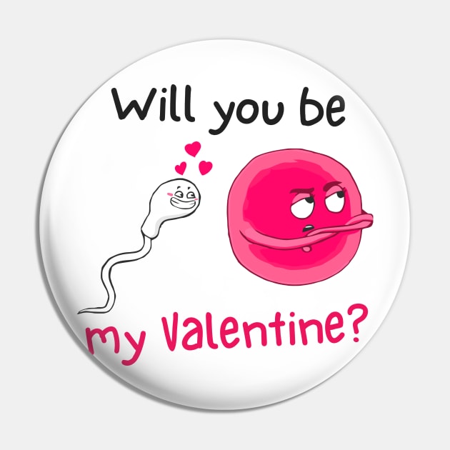 Cute Sperm and Egg Ovum Cute Couple. Will you be my Valentine? Pin by labstud