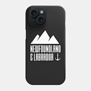 Mountains and Anchor || Newfoundland and Labrador || Gifts || Souvenirs Phone Case