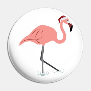 Christmas Flamingo Pin