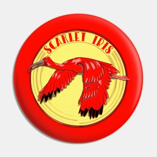 Scarlet ibis Pin