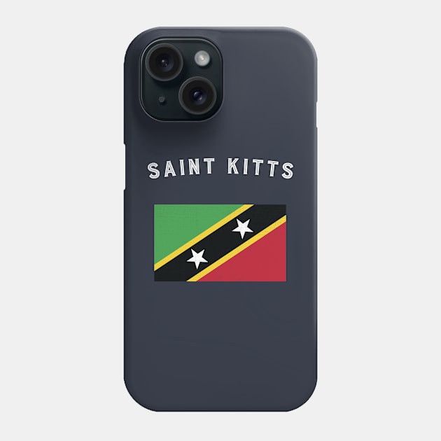 Saint Kitts Flag Phone Case by phenomad