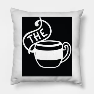 Hot Drink T-Shirt Hot Cup of Coffee Hot Tea Steamy Pillow