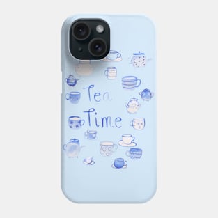 Tea time watercolor Phone Case