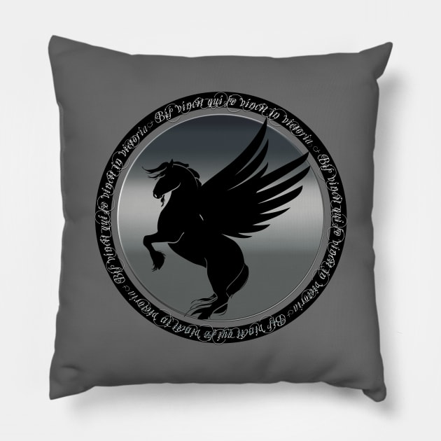 Bis vincit qui se vincit in victoria. Pillow by Sinmara