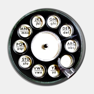 Call Retro Phone Dial Pin