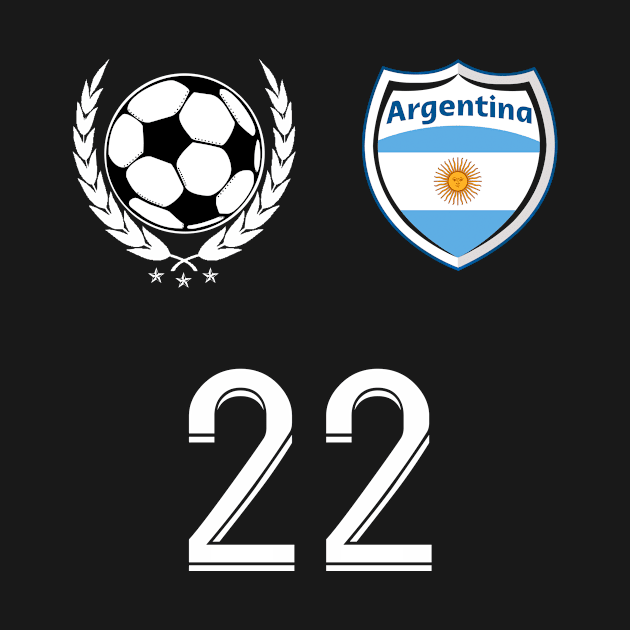 Argentina Soccer Fans Jersey Argentinian Flag Football Lovers by TeeBlade