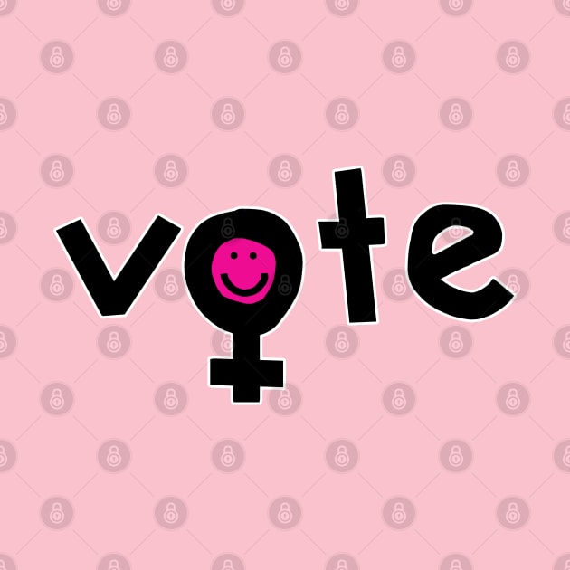 Vote for Womens Rights Female Gender Symbol by ellenhenryart