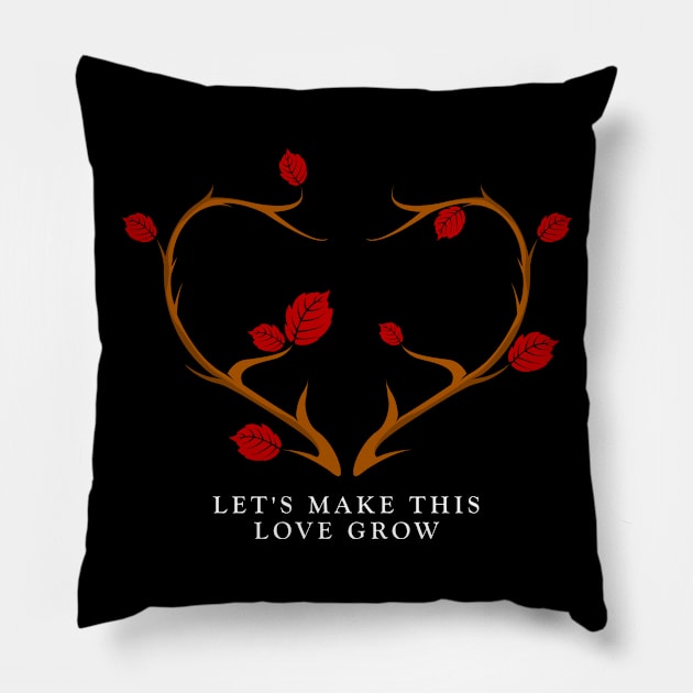 Declaration of Love on Valentine's Day Pillow by Markus Schnabel