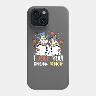 Warm Winter Hugs: Snowmen in Love Phone Case