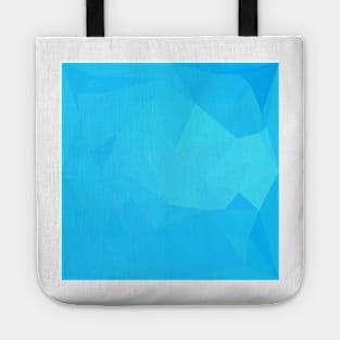 Dark Turquoise Abstract Low Polygon Background Tote