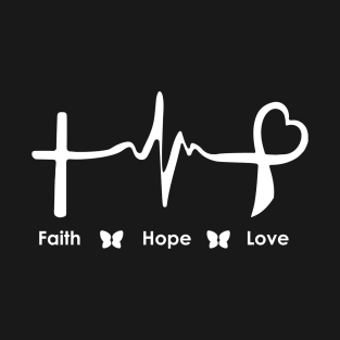 Faith Hope Love Lupus Awareness T-Shirt