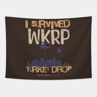 I Survived Wkrp Turkey Drop Tapestry