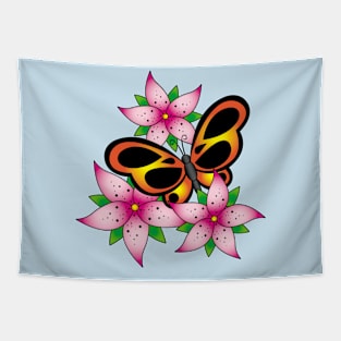 Butterfly Flowers Tapestry