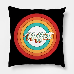 Moffett Name Shirt Vintage Moffett Circle Pillow
