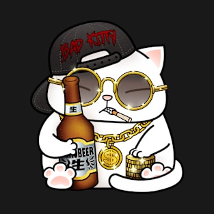 Bad Gangster Chubby Cat T-Shirt