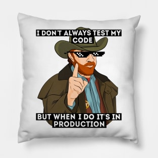 Meme Coding Hacker Programming Gifts Pillow