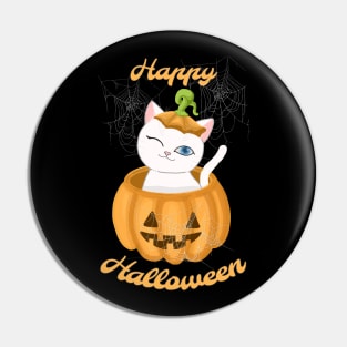 HALLOWEEN PUMPKIN CAT Pin