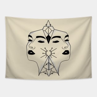 Gemini Minimalism Tapestry