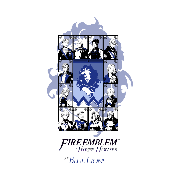 Fire Emblem Three Houses: The Blue Lions Featuring Male Byleth by TheMelRoseGallery